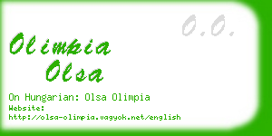 olimpia olsa business card